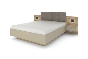 Łóżko 160 ze stolikami nocnymi Letto - D