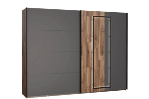 Szafa ubraniowa SIRIUS BLACK SRBS12412B-C777