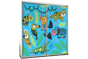 Szafa ubraniowa Penelopa 205 Tropical animals