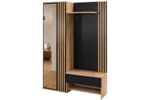 Garderoba Milo z lamelami