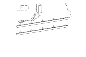 2xLED PROFIL 420mm