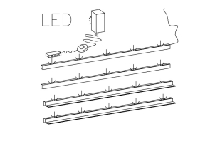 4 x LED profil