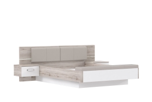 Łóżko 160/200 cm ze stolkimami nocnymi Rondino RDNL161B-T30