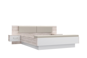 Łóżko 180/200 cm ze stolkimami nocnymi Rondino RDNL1811BT-T30
