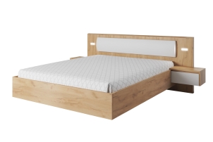 Łóżko 160/200cm ze stolikami nocnymi XELO G